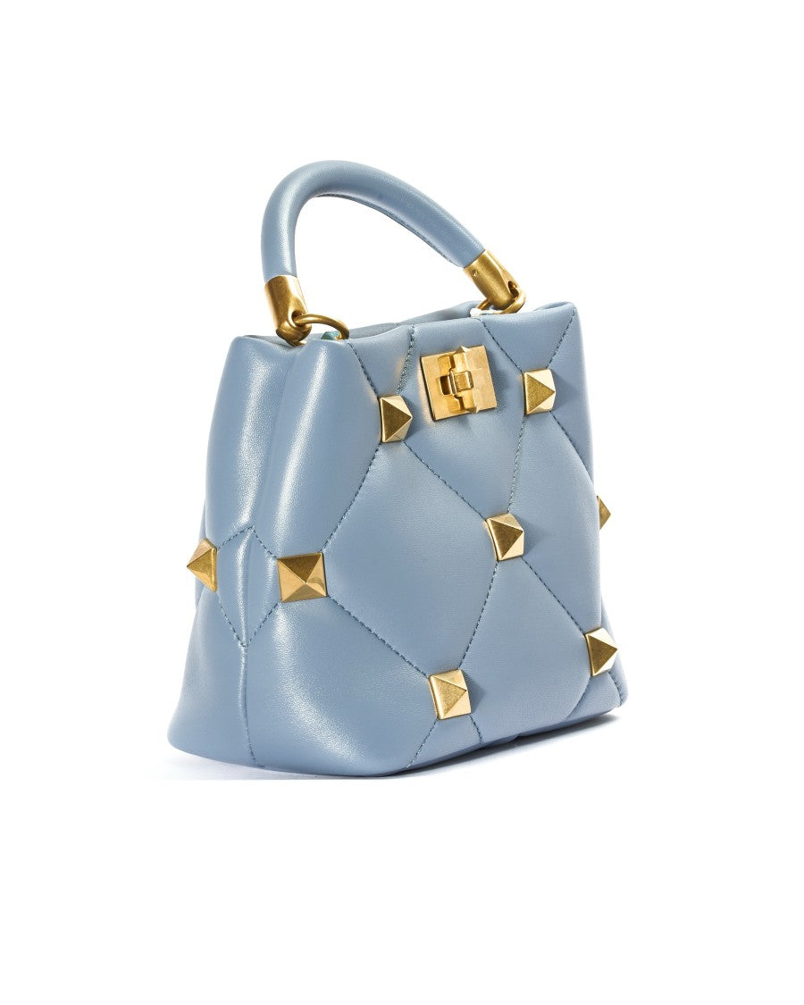 Valentino Bucket Roman Stud Small Sugar Paper