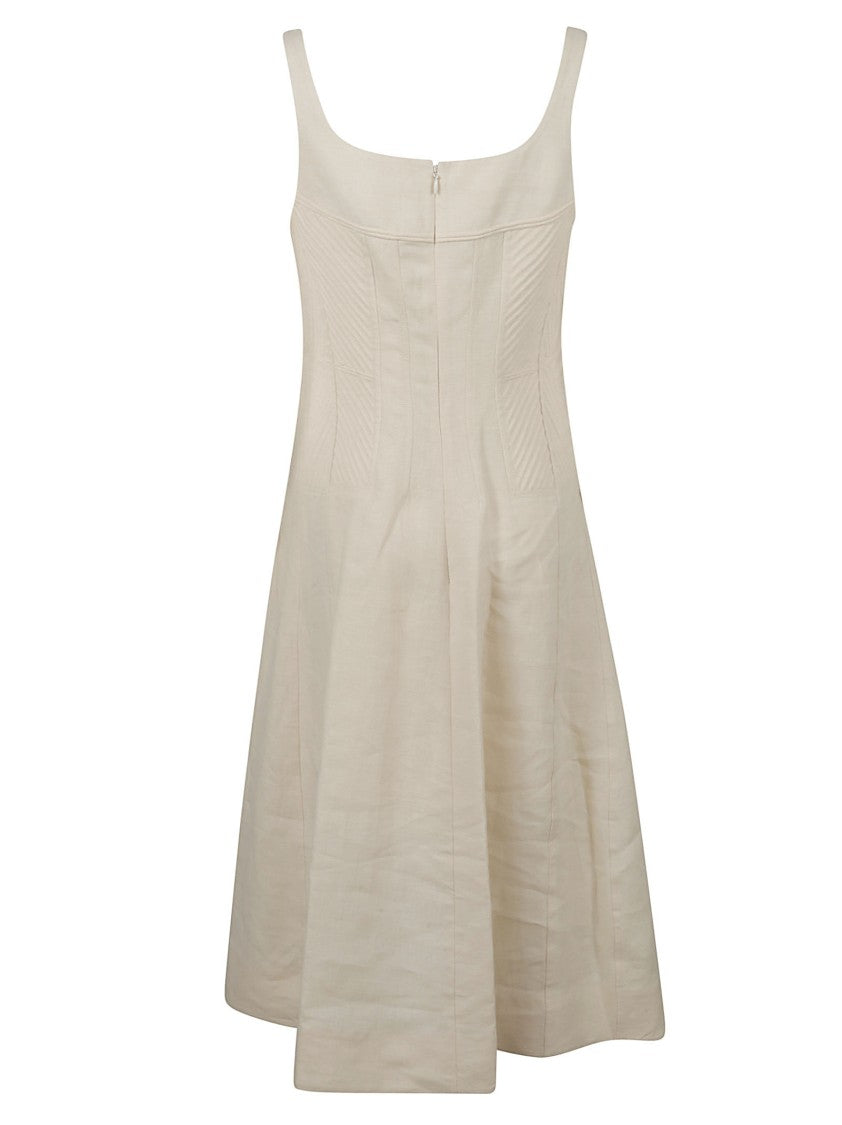 Chloé Fitted Square Neckline Dress