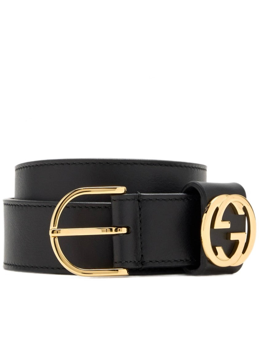 Gucci Black Belt W.30 Leather Accessory