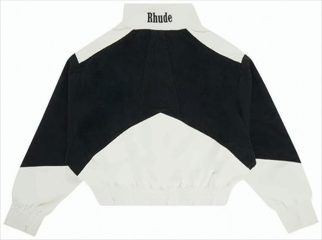Marni Color-Blocked Cowhide Jacket With Chevron Pattern