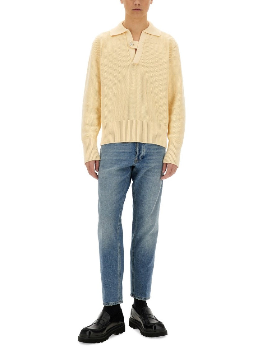 Lardini Ribbed Cotton Jersey Top