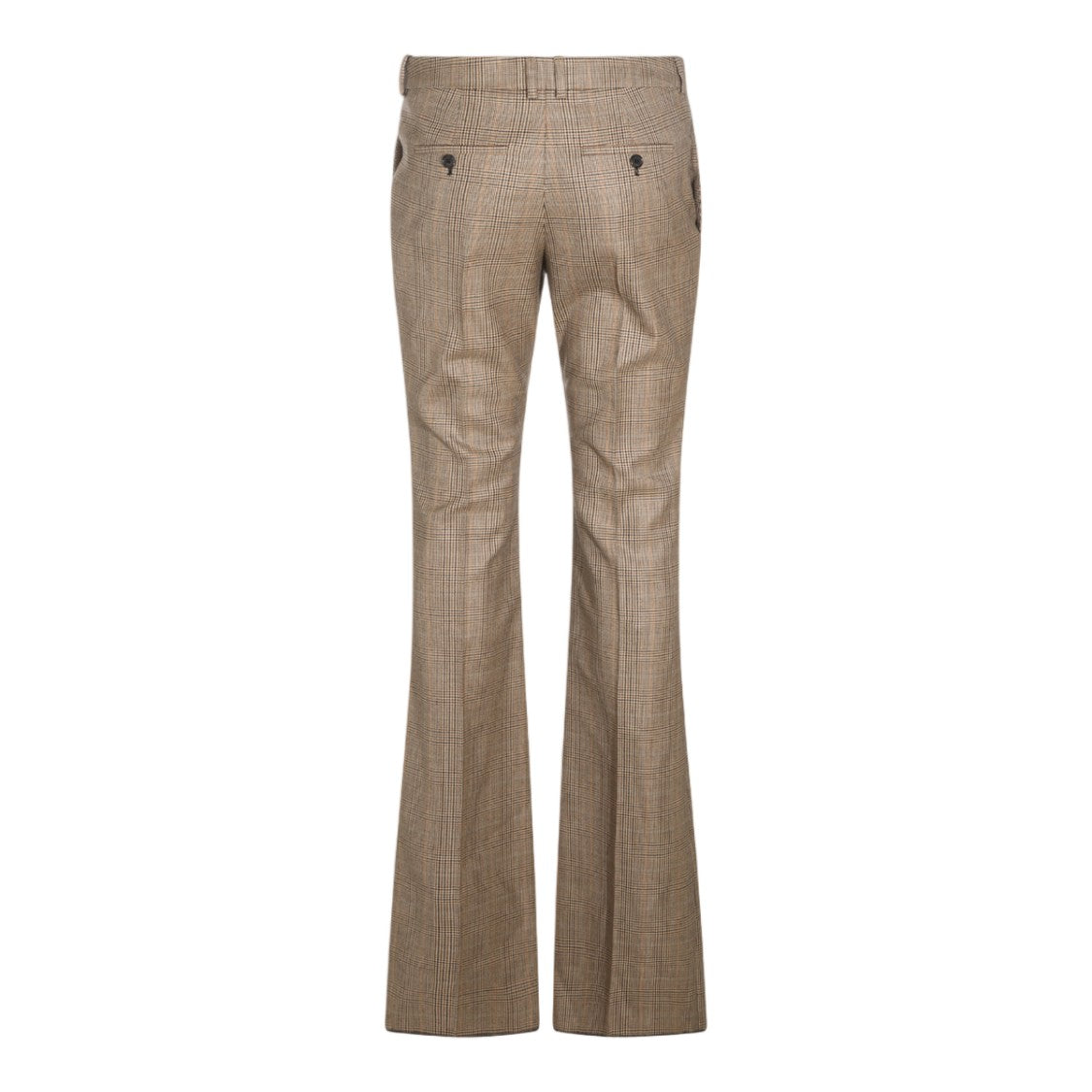 Saint Laurent Tailored Classic Plaid Flared Pants