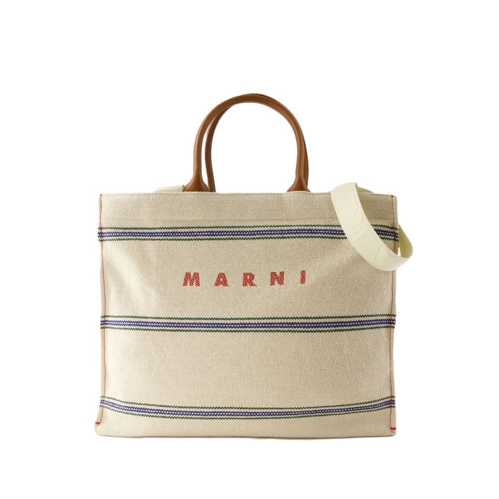 Marni Pelletteria Uomo Shopper Bag - Cotton - Beige