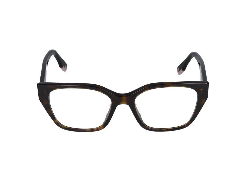 Maison Fendi Tortoiseshell Oversized Frame Eyeglasses