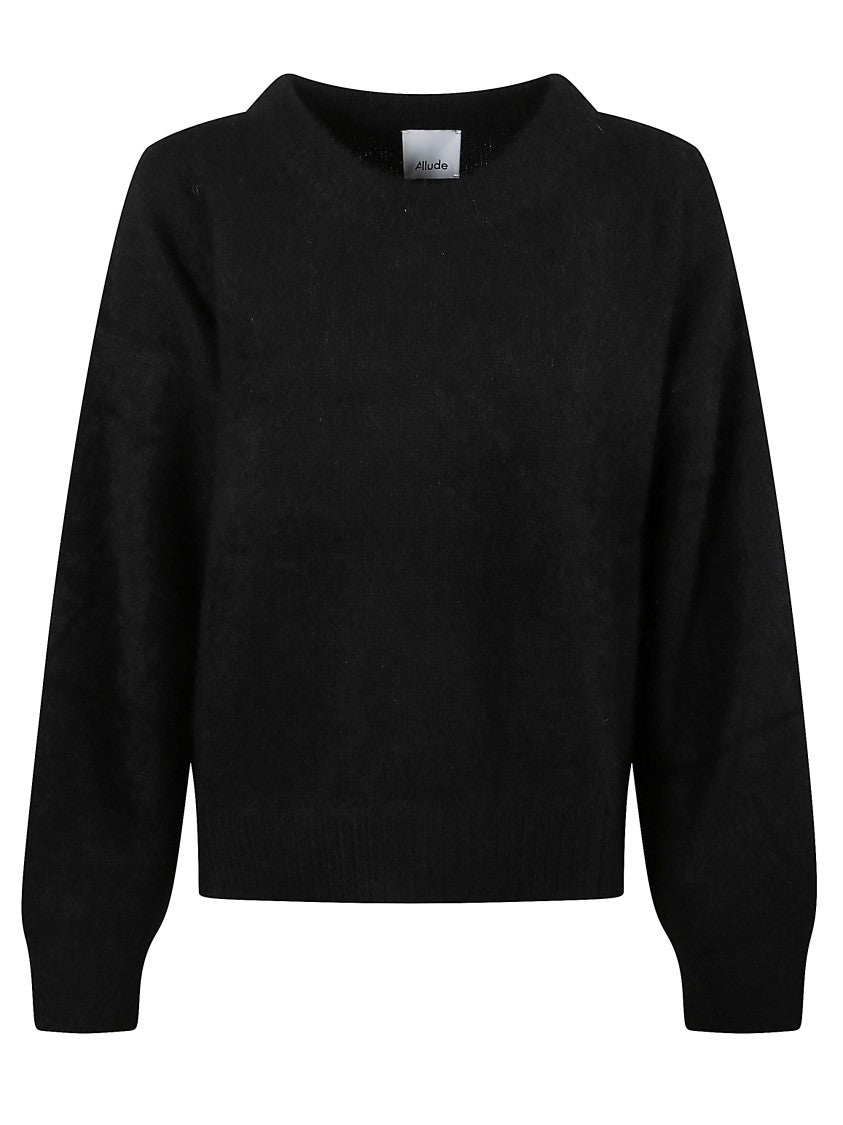 Allude Cashmere And Silk Sweater With Ribbed Finishes