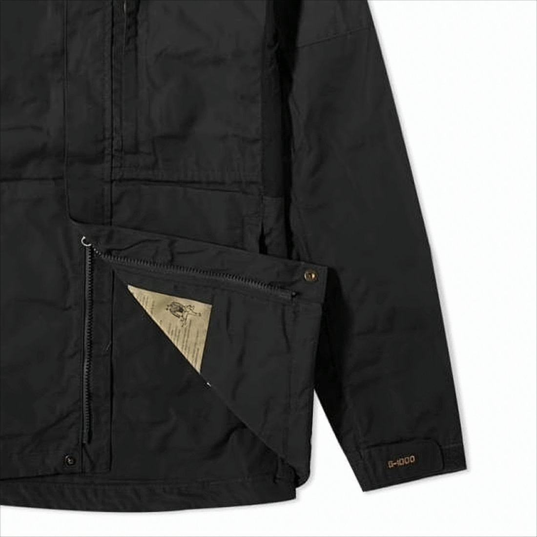 Fjallraven Kanken Hooded Black Jacket With Design