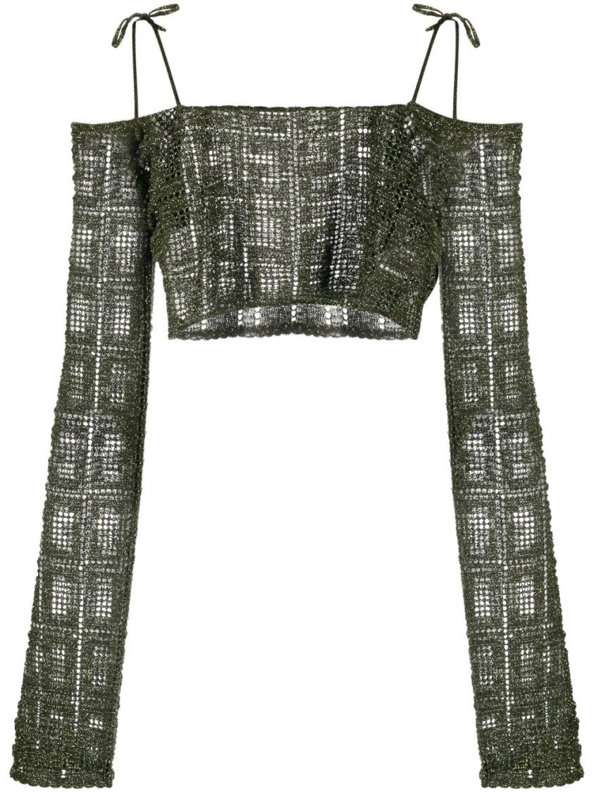 Gcds Gcds Monogram Macramé Sweater
