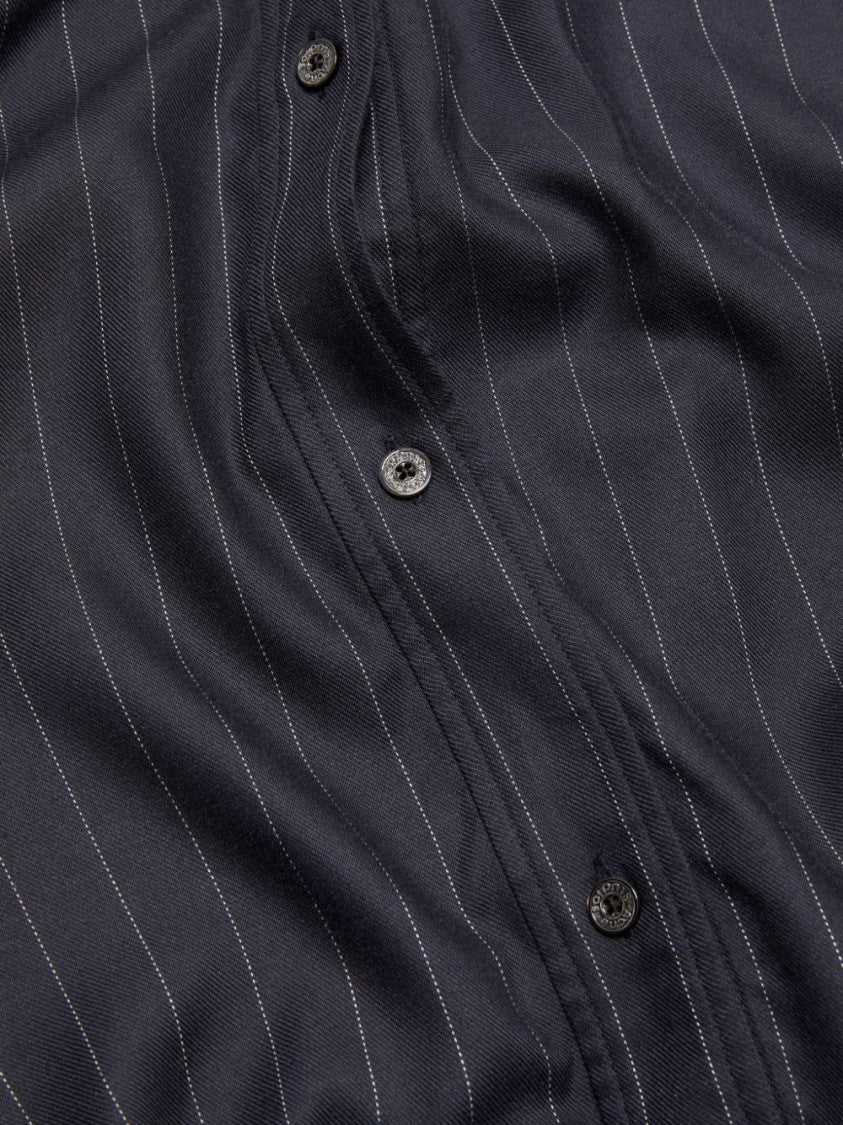 Acne Studios Cropped Pinstripe Relaxed-Fit Jacket