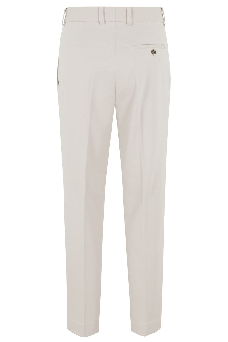 Circolo 1901 Sesame Carrot Fleece Back-Darts Cotton-Blend Pants
