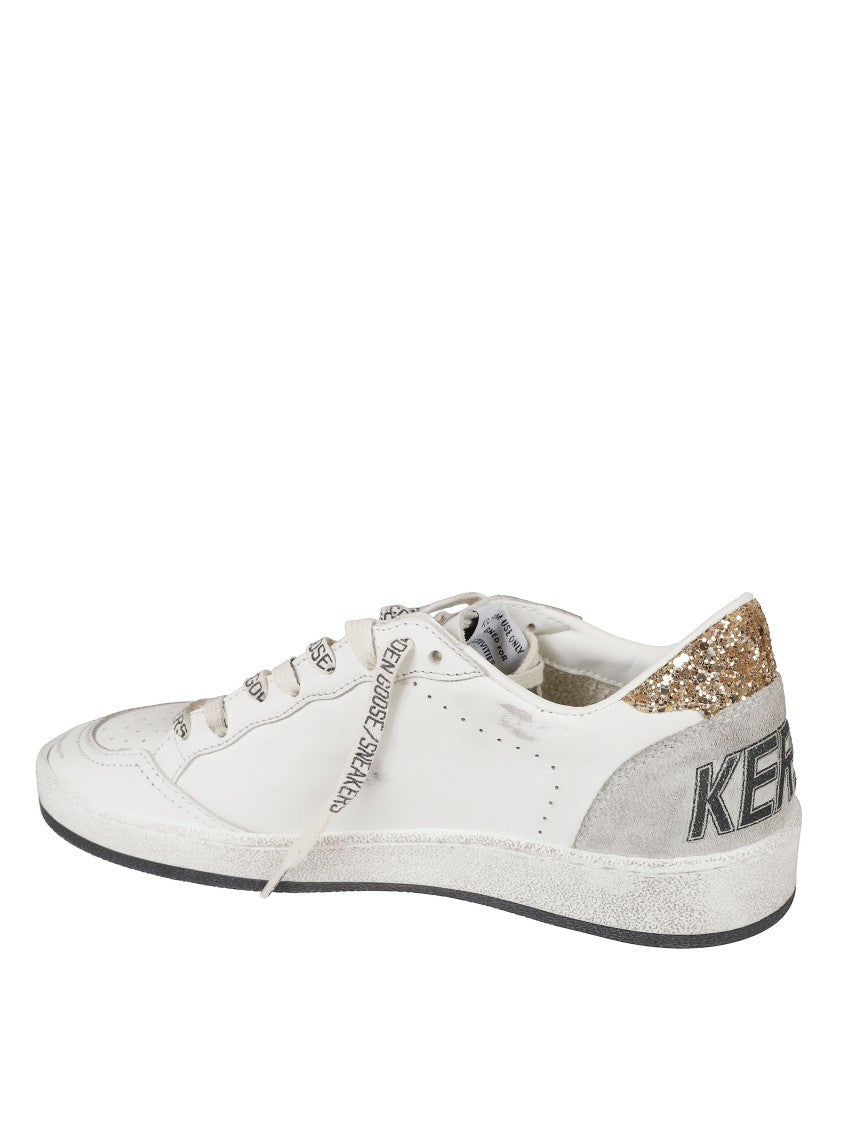Golden Goose Low-Top Sneakers With Textured White Leather