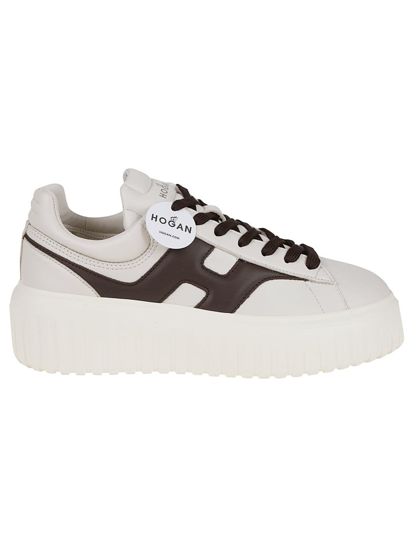 Hogan H-Stripe Nappa Leather Sneakers