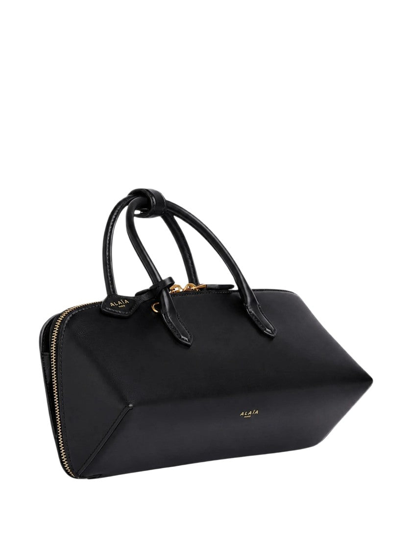Alaïa Black Leather Small Delta Bag