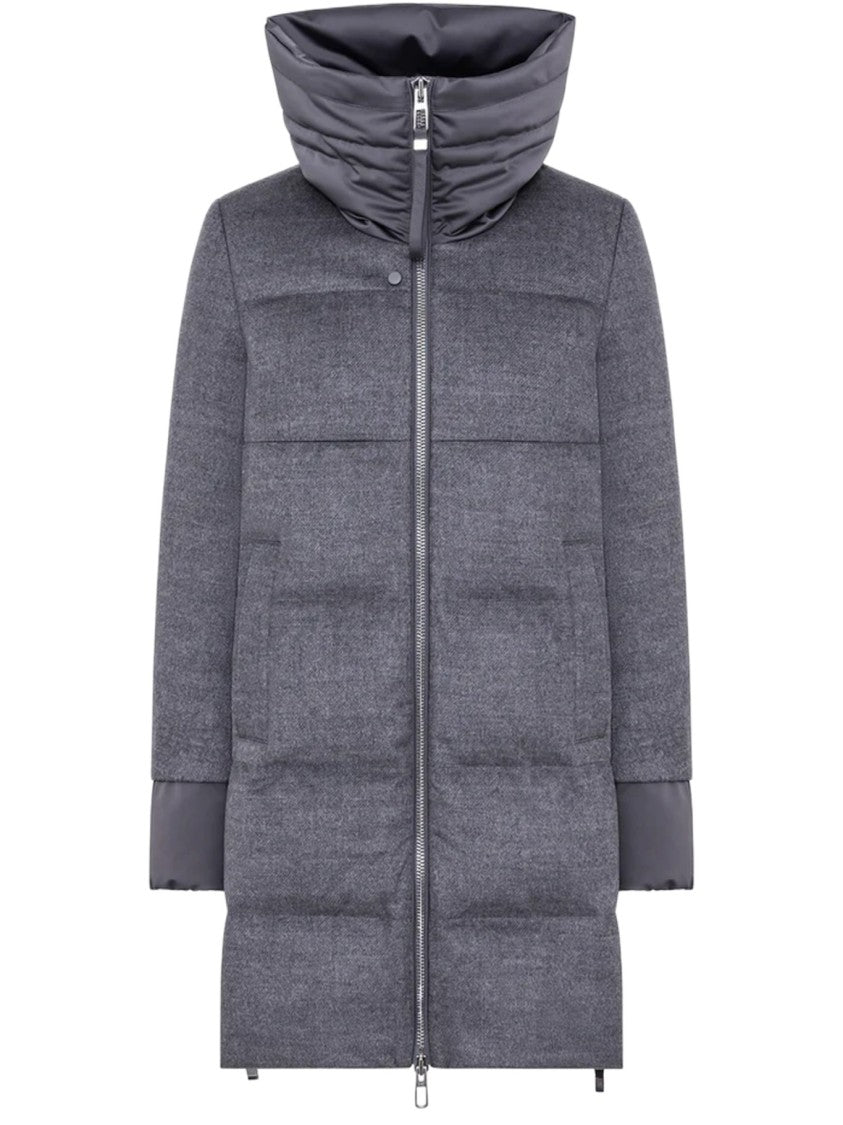 Duno Technical Wool Down Jacket With Adjustable Crater Collar