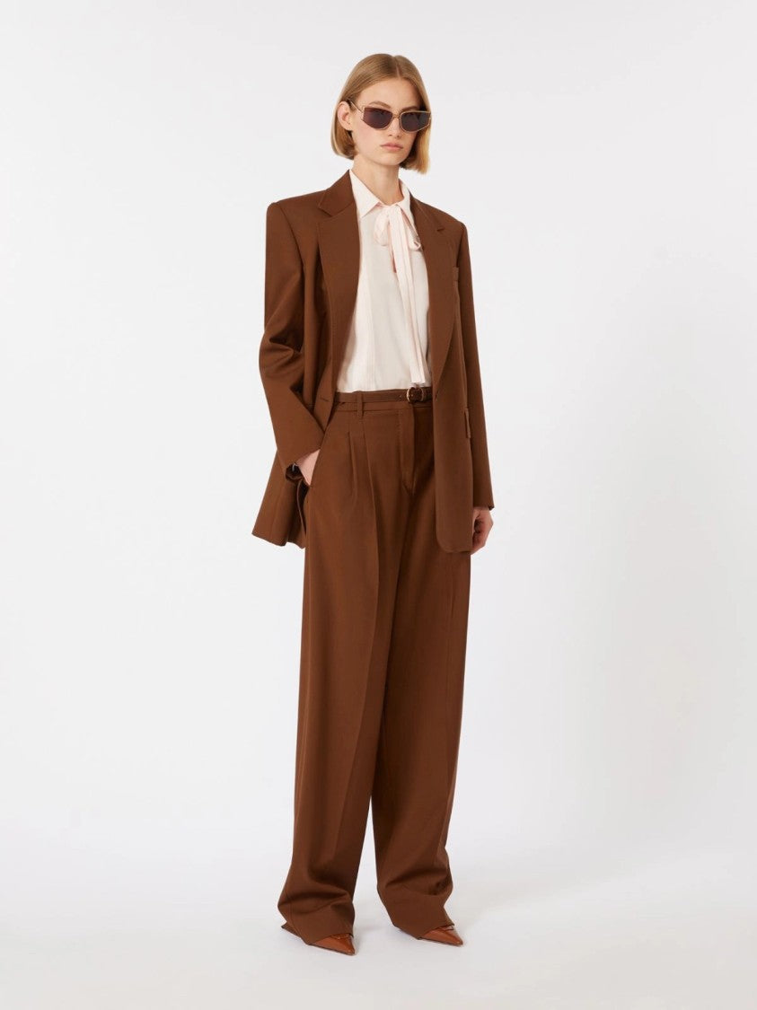 Max Mara Structured Tailored Blazer With Sharp Shoulders