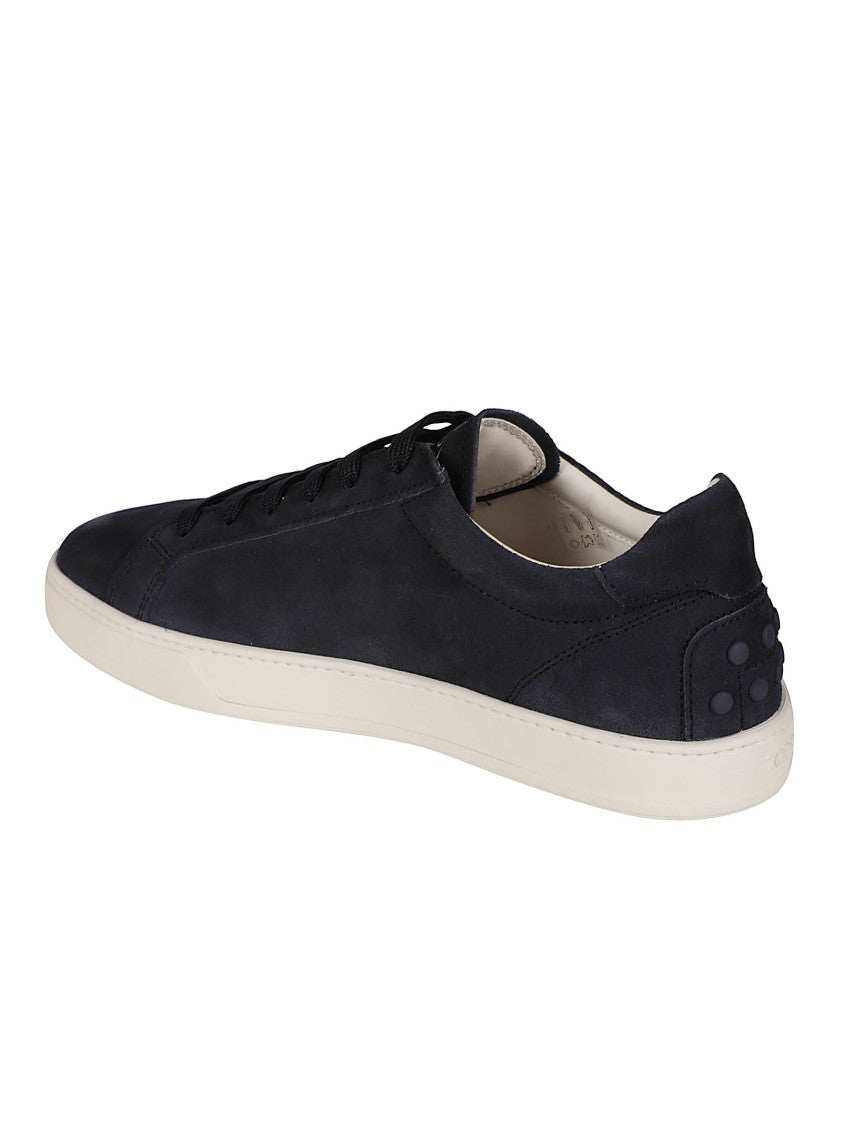 Tod's Low-Top Calf Leather Sneakers With Contrasting Sole