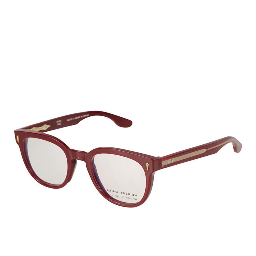 Kador Premium 11 Bold Rounded Frame Eyeglasses With Gold Accents