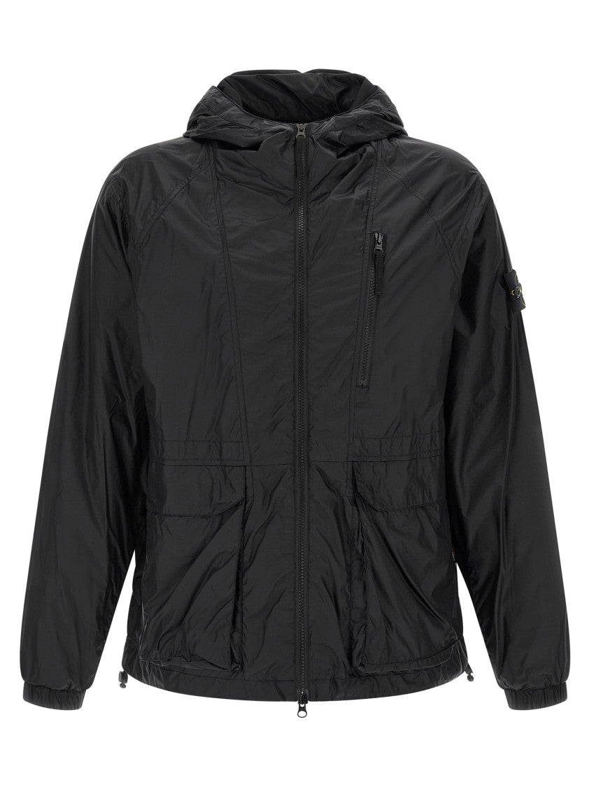 Stone Island High Tenacity Ripstop Nylon Jacket With Adjustable Hood