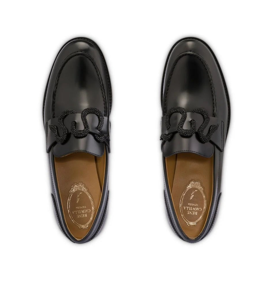René Caovilla Morgana Black Loafer 20