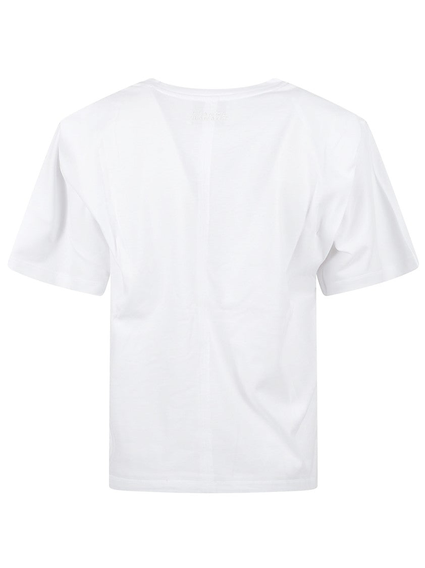 Isabel Marant Cotton T-Shirt With Shoulder Pads