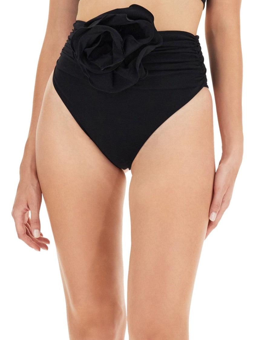 Magda Butrym Black High-Waisted Swimsuit Bottom