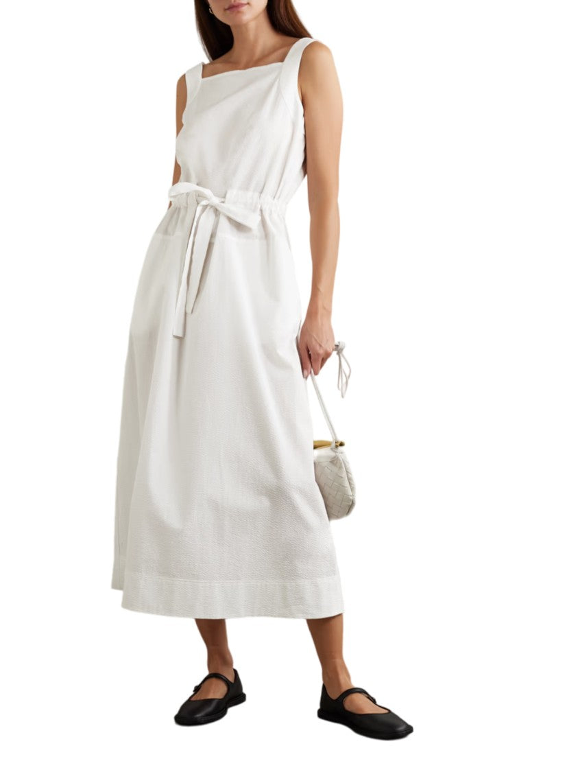 Max Mara Sleeveless Midi Dress With Self-Tie Belt