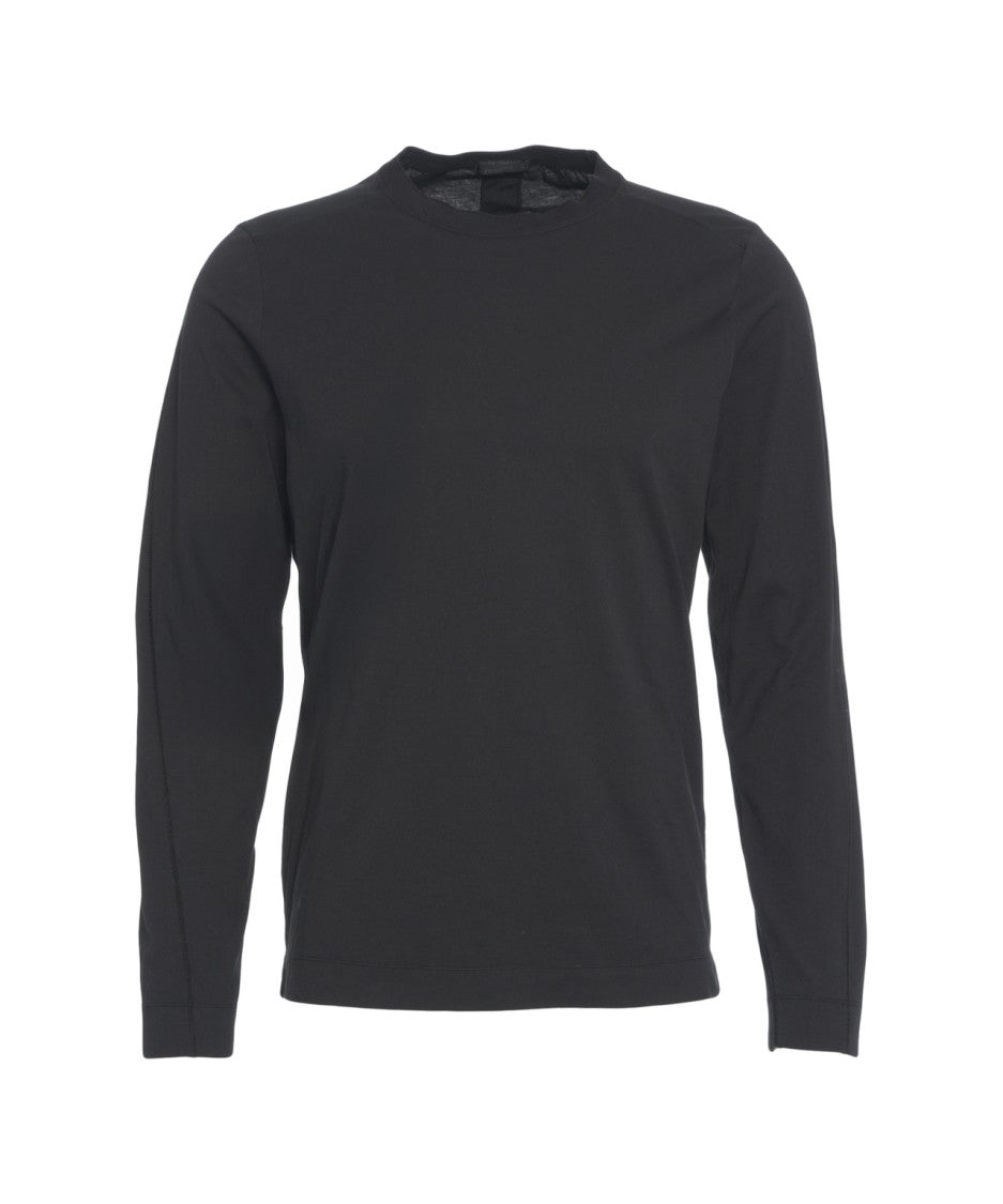 Transit Cotton Long-Sleeve T-Shirt With Classic Round Neck