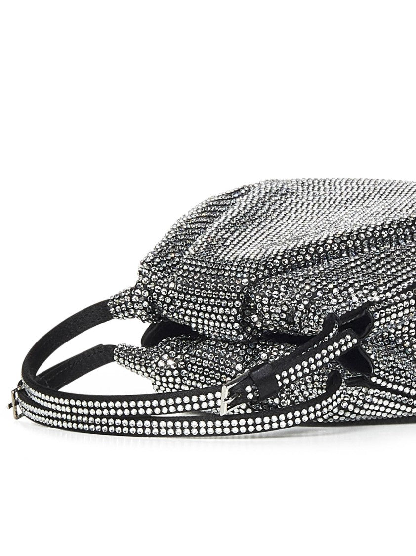 Amina Muaddi Compact Gathered Handbag