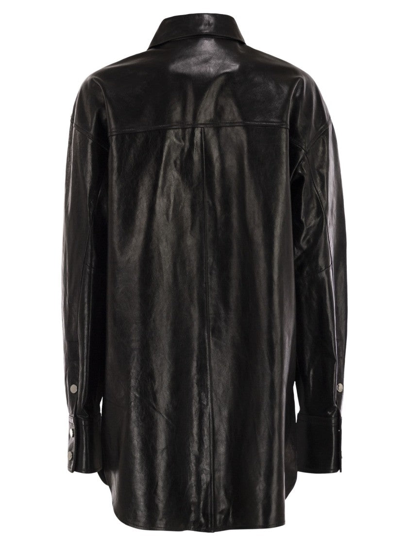 Sportmax Borel - Oversized Nappa Leather Shirt
