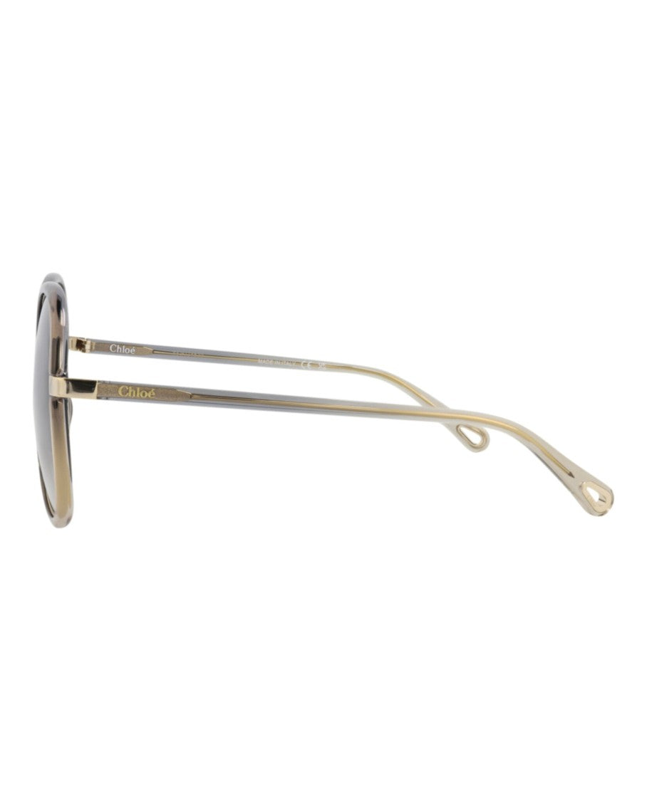 Chloé Round-Frame Injection Sunglasses