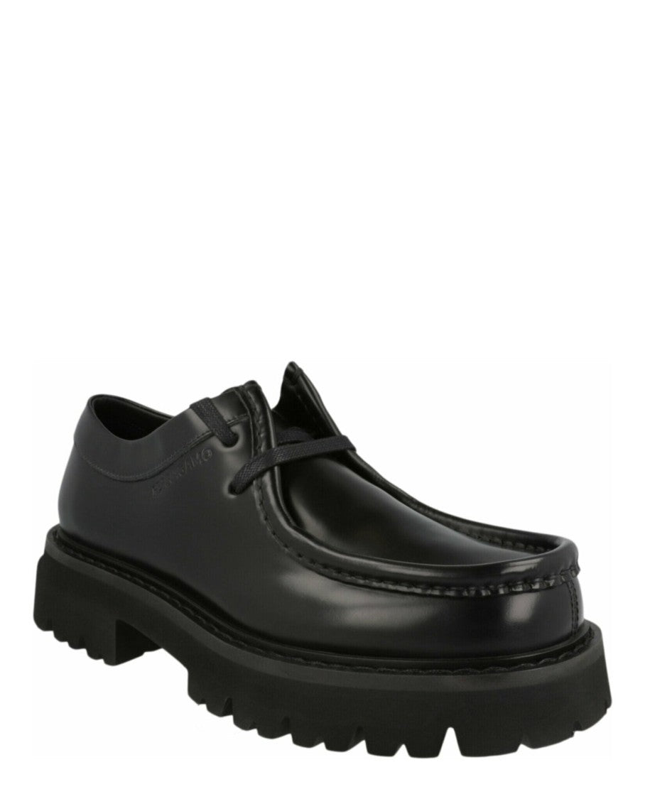 Ferragamo Deroy Leather Dress Shoes