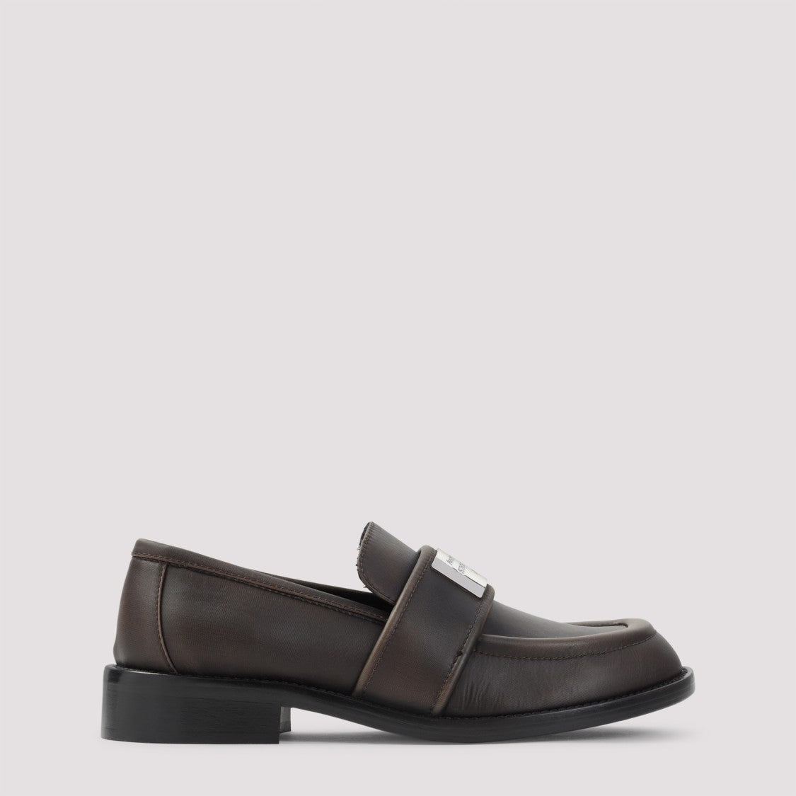 Acne Studios Brown Brushed Nylon Loafers