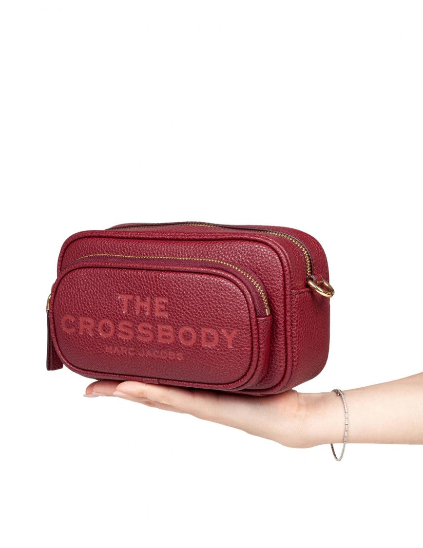 Marc Jacobs The Crossbody Tote Leather Bag Cherry Color