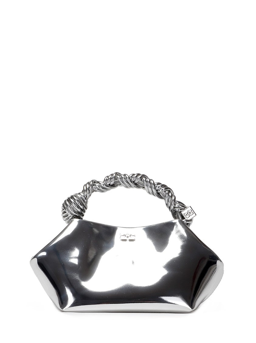 Ganni Structured Small Bou Bag With Reflective Surface
