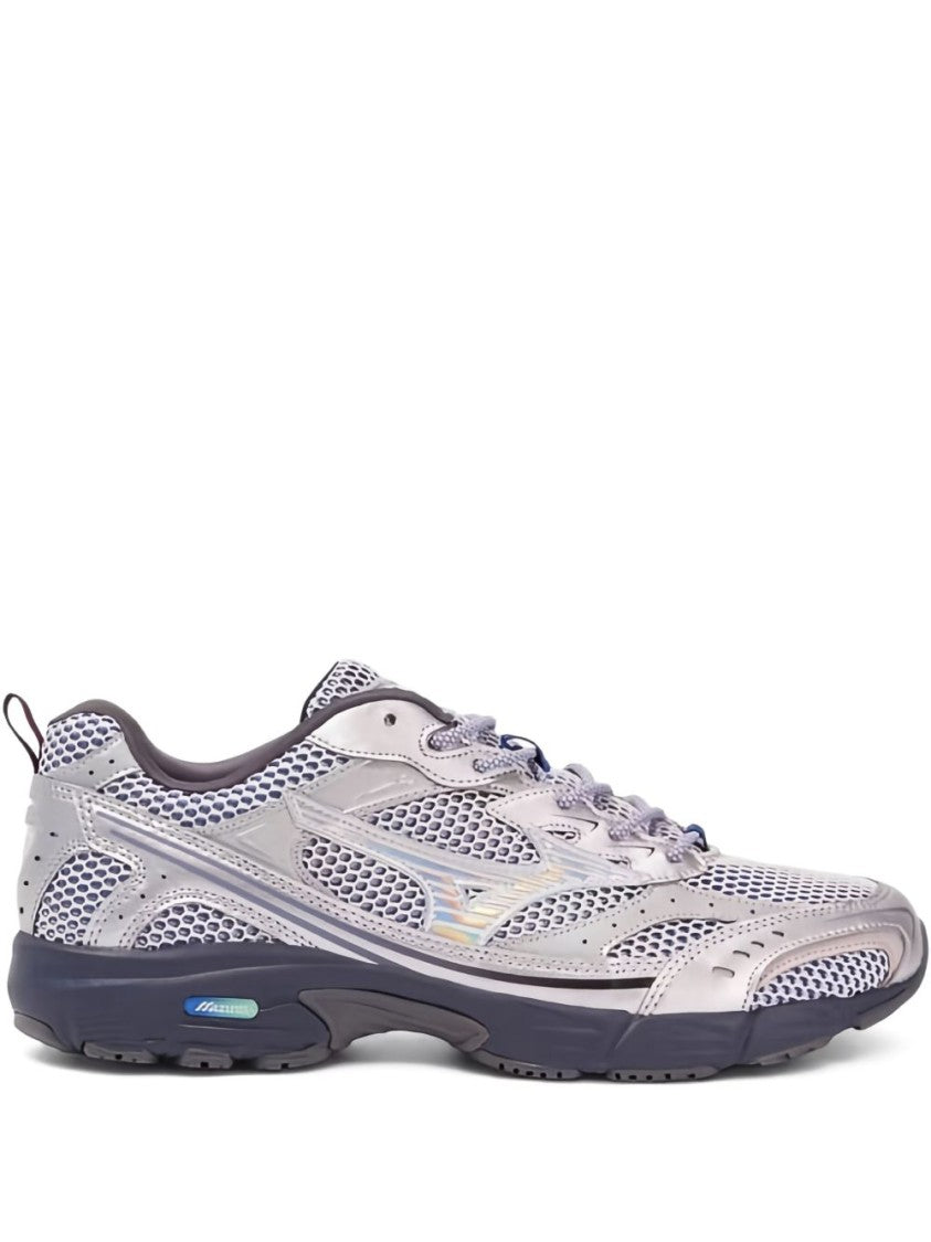Mizuno Silver Mesh Sneakers With Mirrored Tpu Design
