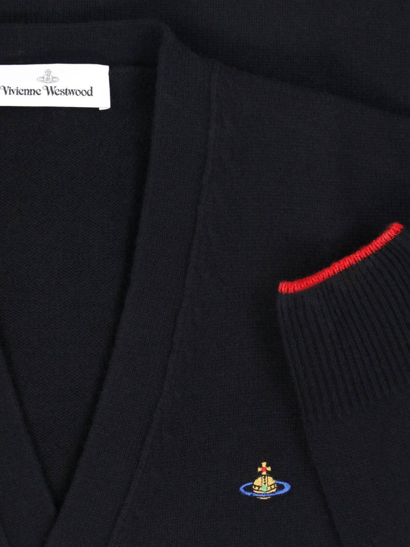 Vivienne Westwood Black Crew Neck Fitted Sweater