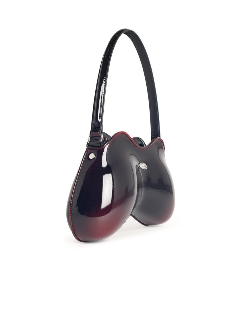 Diesel 'Double-D' Burgundy Polished Pu Bag