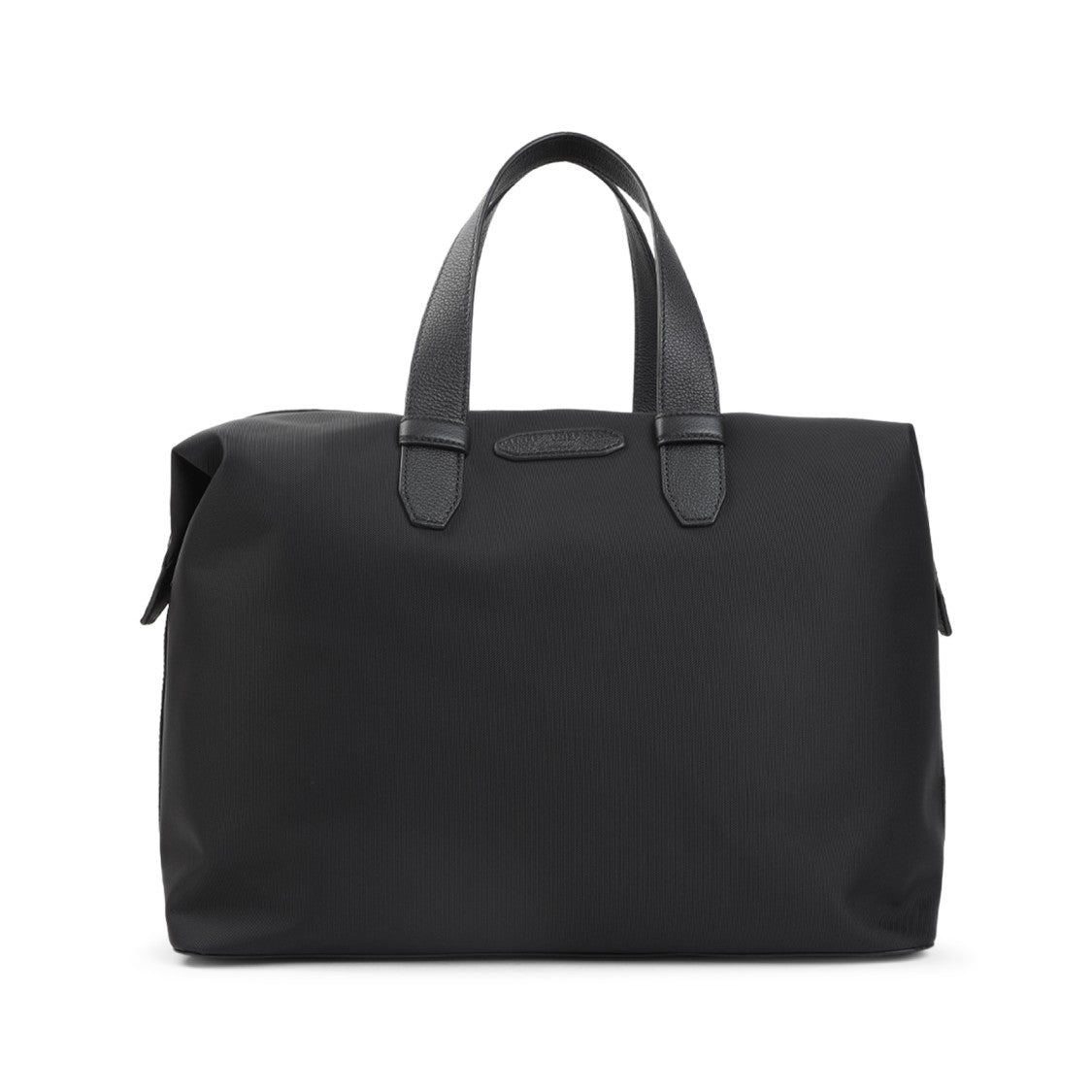 Brioni Structured Black Shoulder Bag With Durable Materials