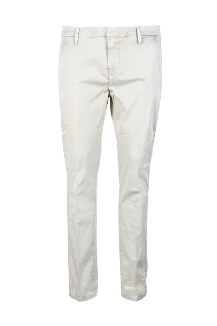 Dondup Slim-Fit Beige Trousers With Minimalist Design