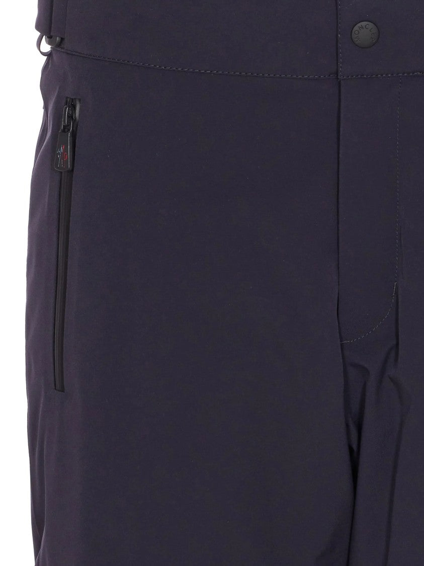 Moncler Grenoble Dark Straight-Leg Ski Pants With Reinforced Lower Sections