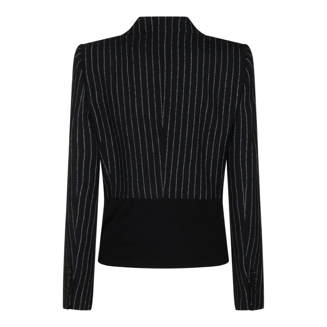 Dolce & Gabbana Tailored Pinstripe Leopard-Lined Blazer