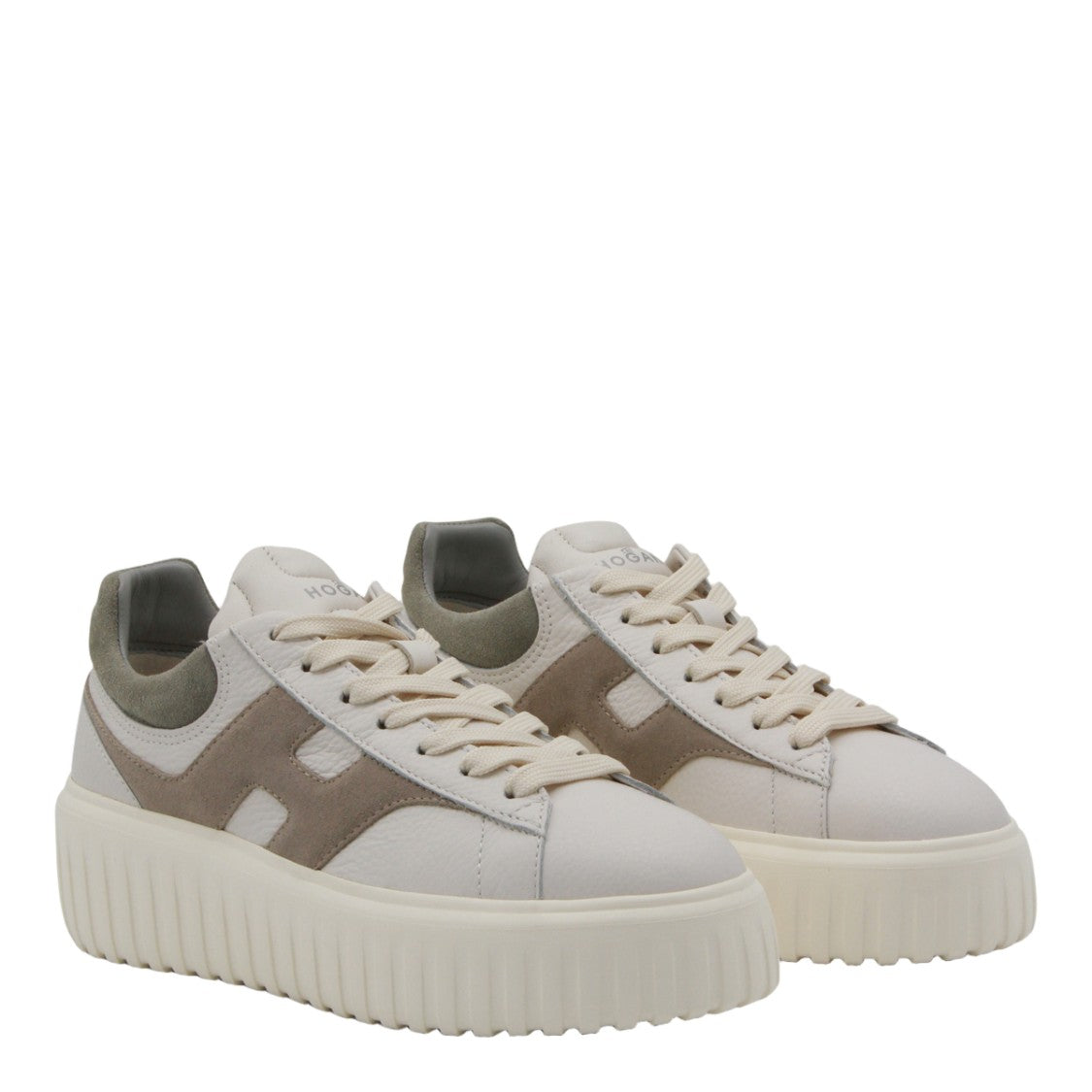 Hogan Platform Sneakers With Textured Leather