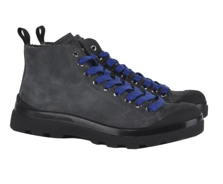 Panchic Grey Leather Shoes