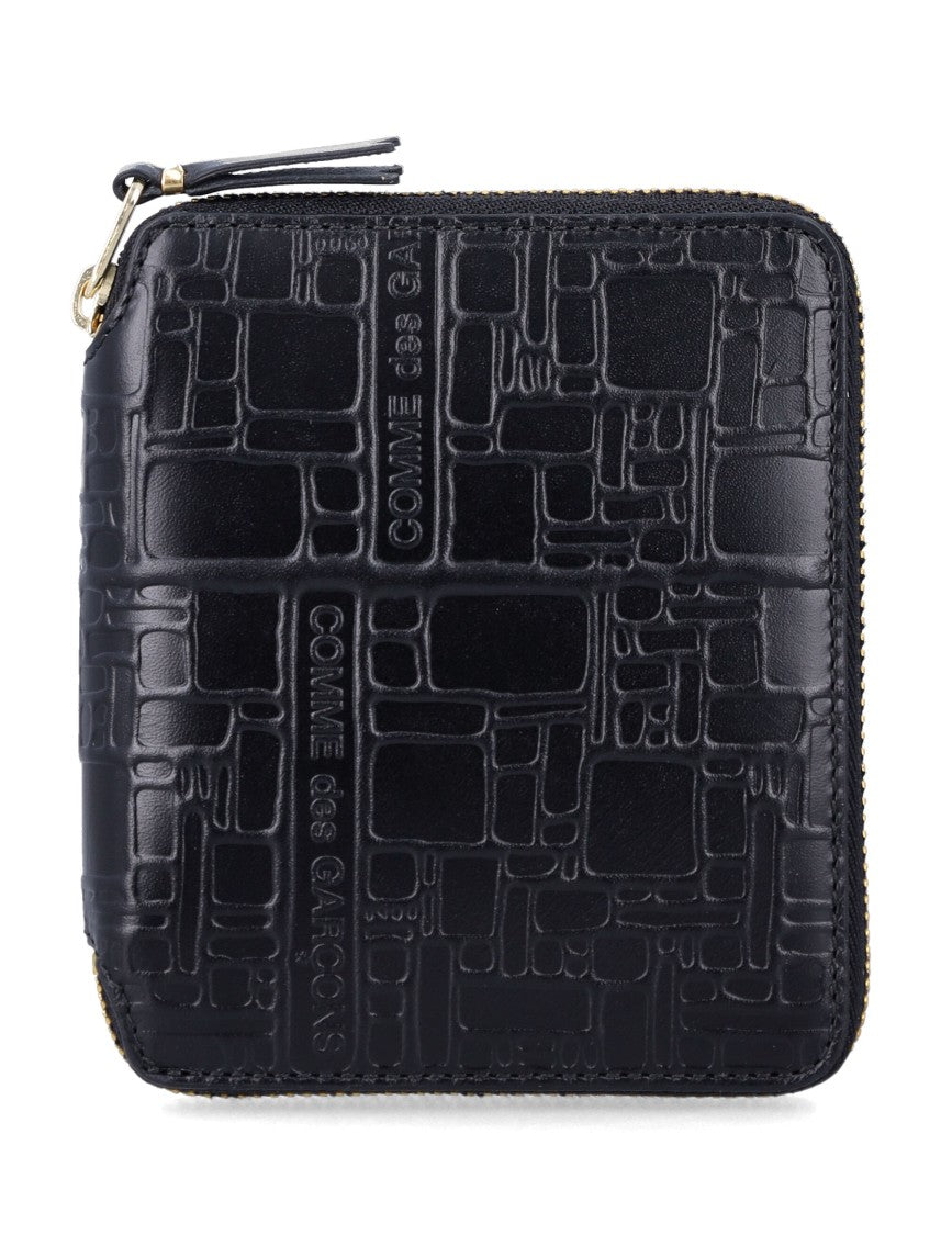 Comme Des Garçons Embossed Logotype Zip-Around Wallet