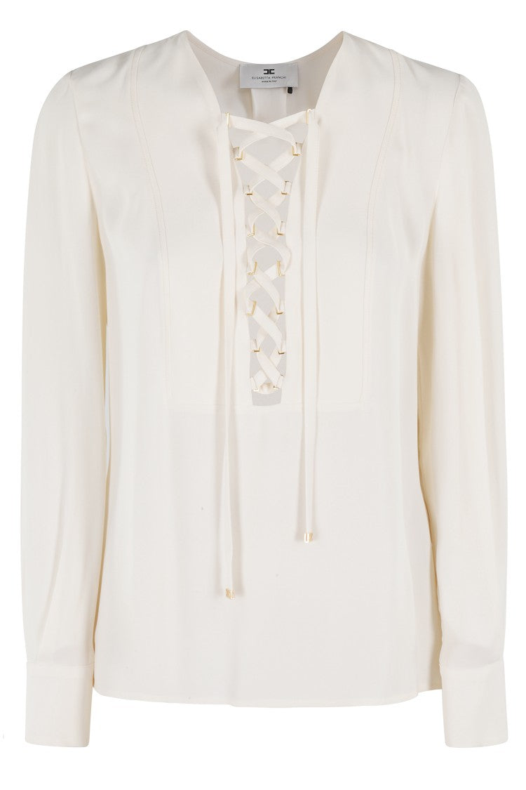 Elisabetta Franchi Lace Blouse