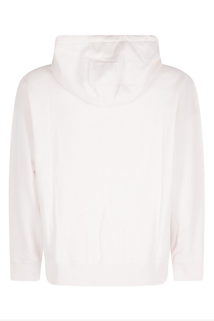Maison Kitsuné Pink Fox Head Embroidered Zip Oversize Hoodie