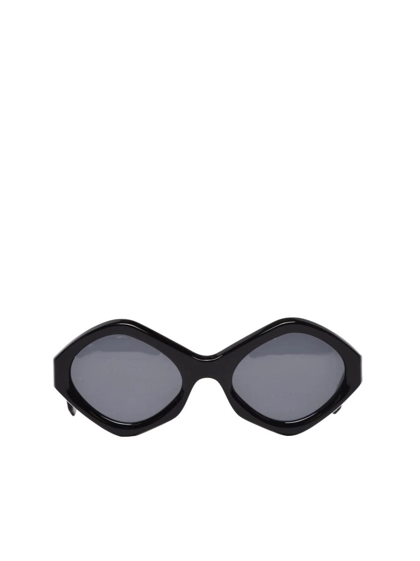 Kiko Kostadinov Midnight Blue Elongated Oval Acetate Sunglasses