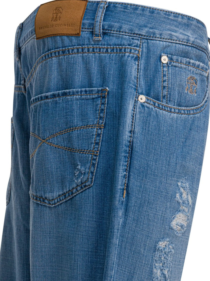 Brunello Cucinelli Five-Pocket Leisure Fit Jeans