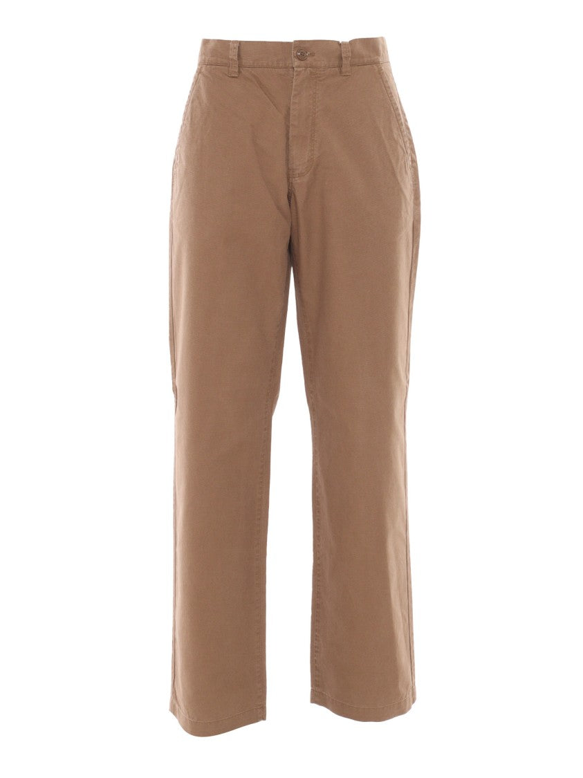 Aspesi Relaxed-Fit Straight Leg Pants With Classic Button Closure