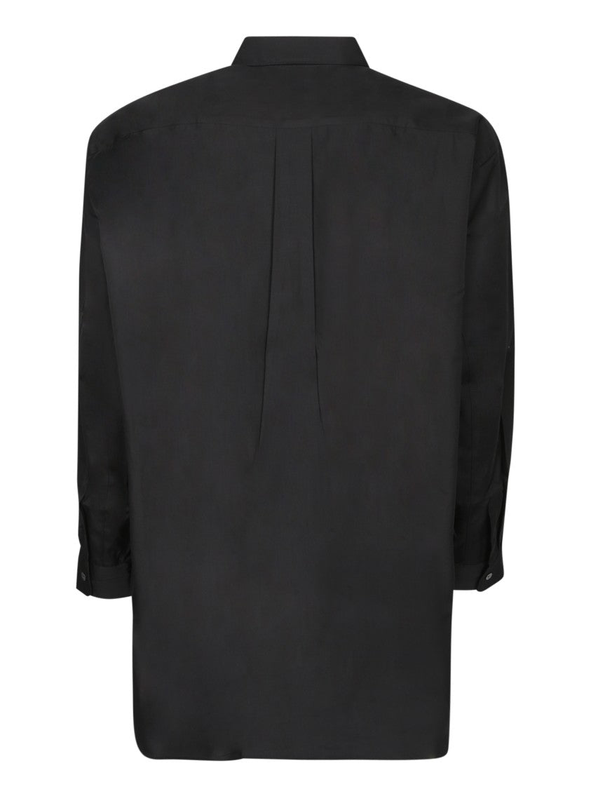Comme Des Garçons Sheer Black Button-Up Shirt