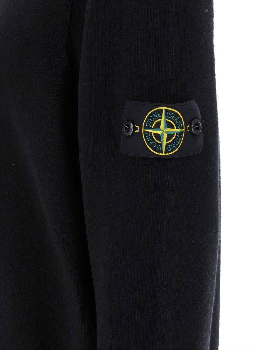 Stone Island Classic Crew Neck Knitwear In Soft Wool Blend